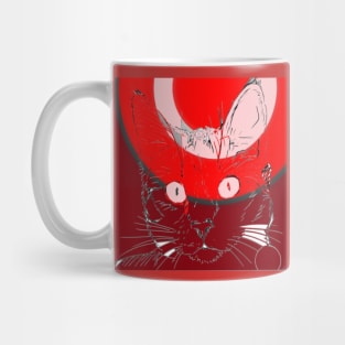 ART RED CAT Mug